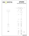 SPARK * COLGANTE 1L LED 7W - BLANCOARENA